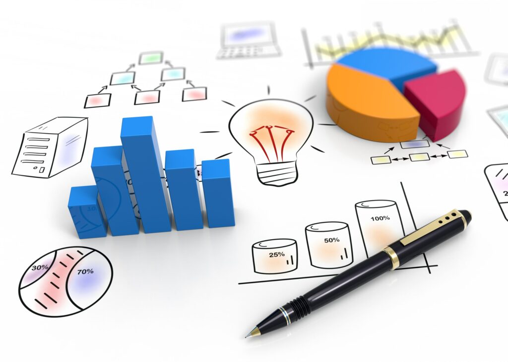 Business Charts And Graphs As Concept | Capital Web